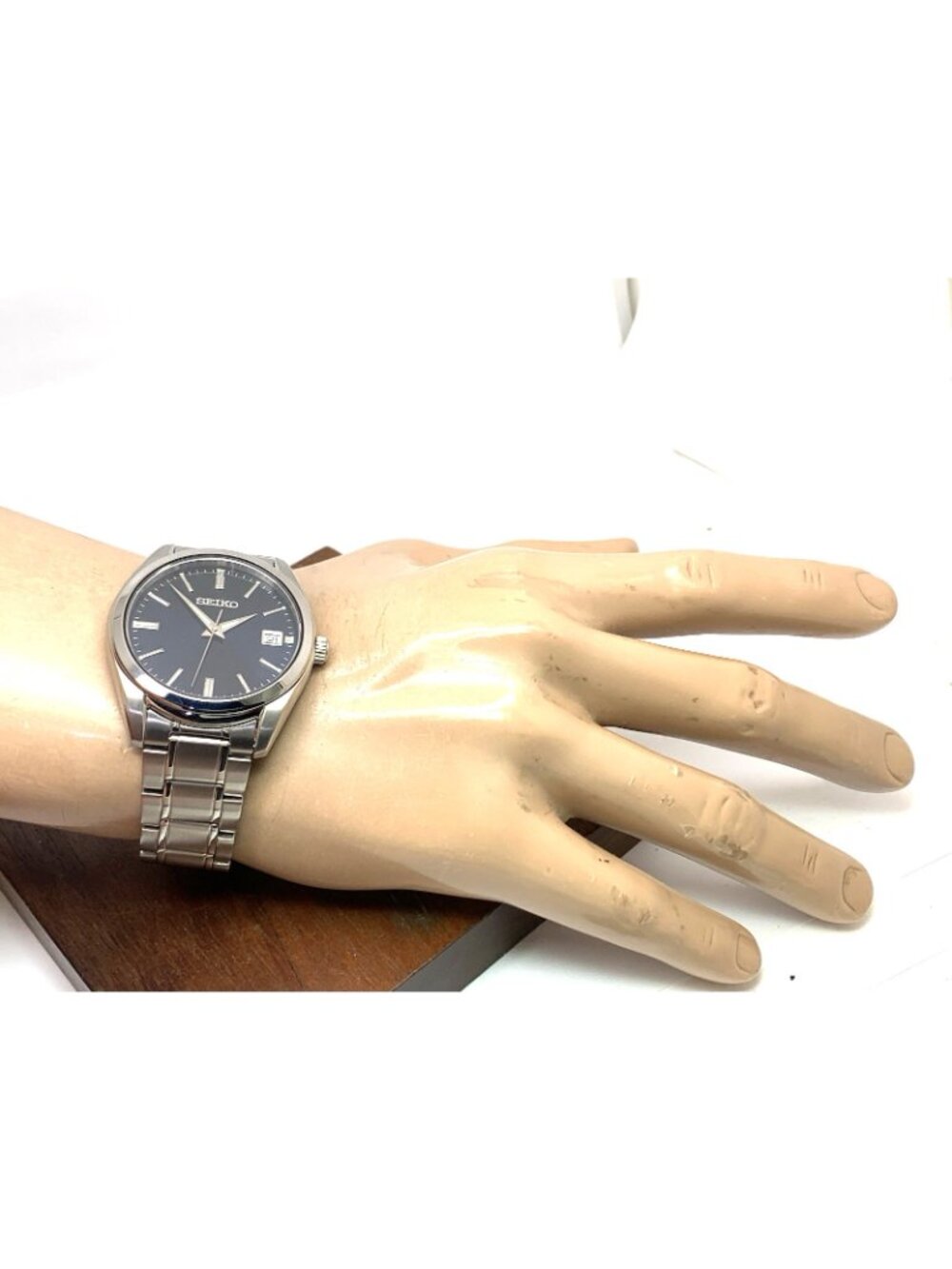 Seiko Men's Watch SUR309 Quartz Blue Dial Date Silver Stainless Steel 40mm - Picture 5 of 15